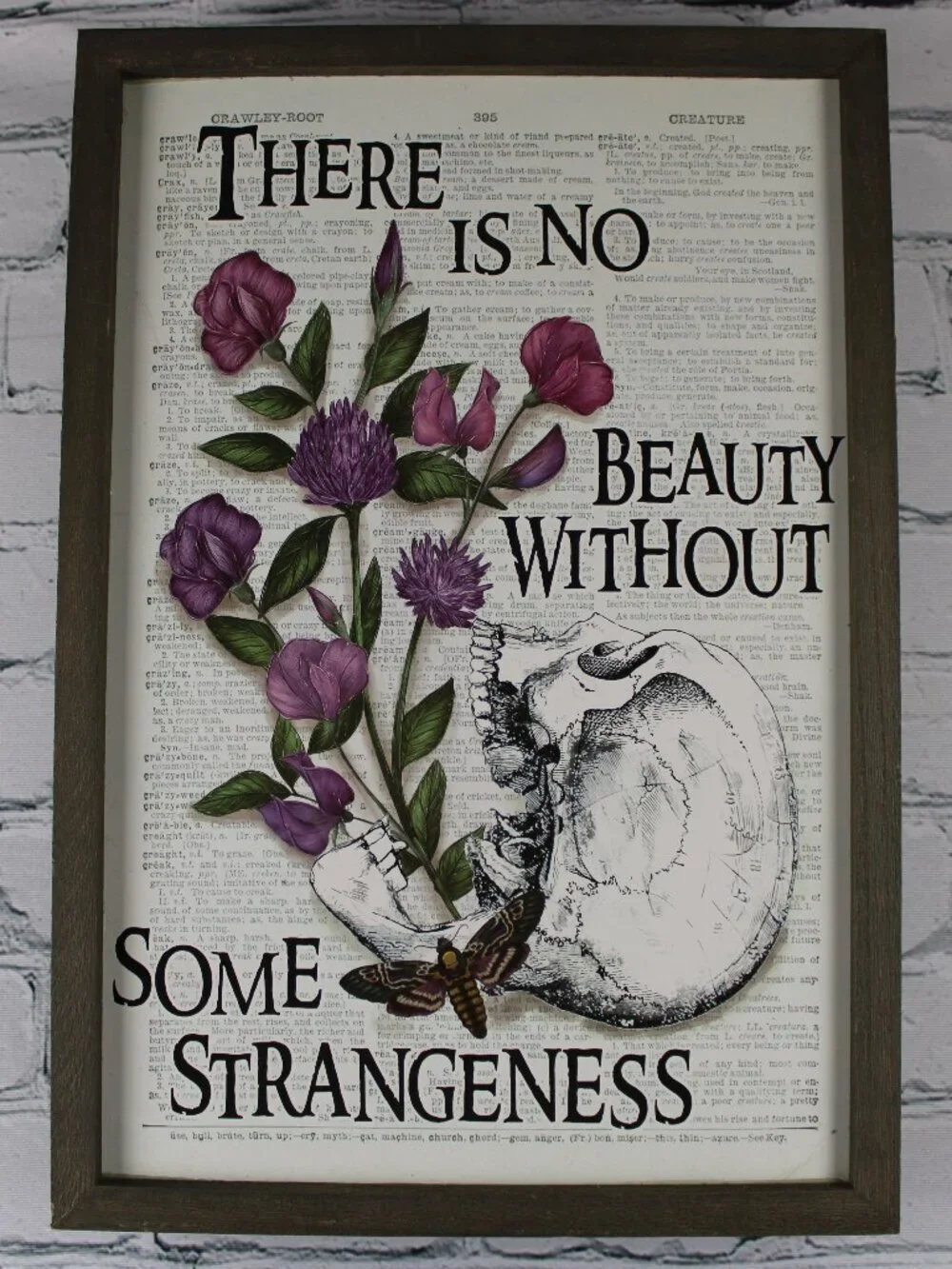 11x16 Edgar Allan Poe Framed Dictionary Wall Art